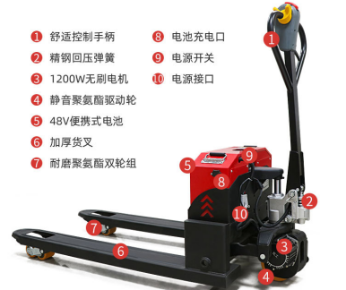 一臺電動(dòng)液壓搬運(yùn)車上有多少個(gè)零部件